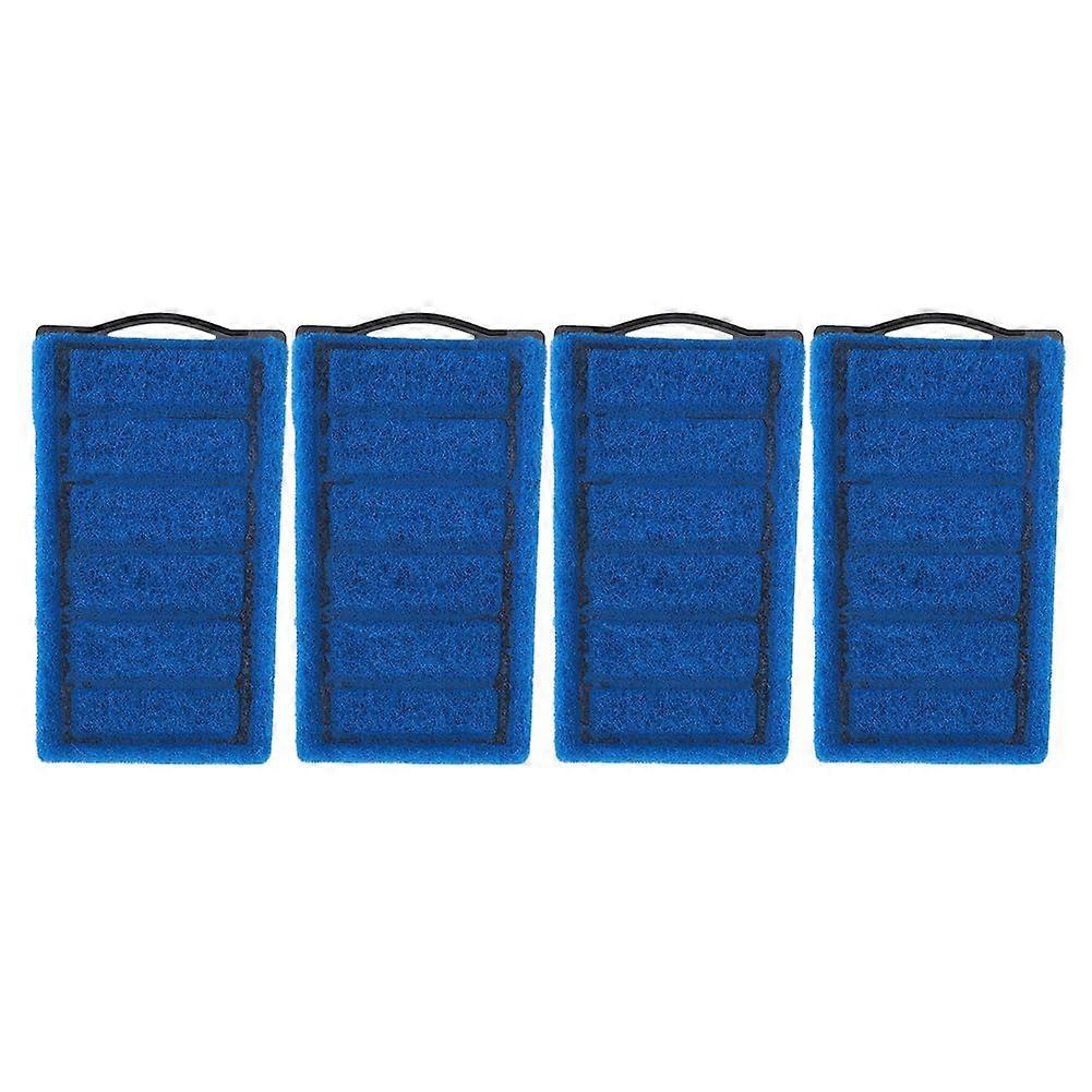 4pcs Blue Filter Cartridges Aquarium Tortoise Tank Carbon Filter Element Replacement