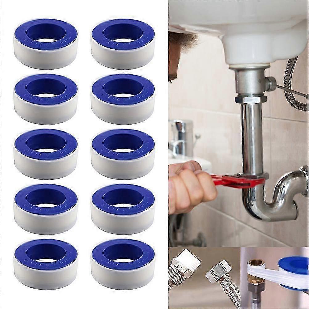 Leak proof tape for water pipe - 10pcs PTFE thread sealing tape