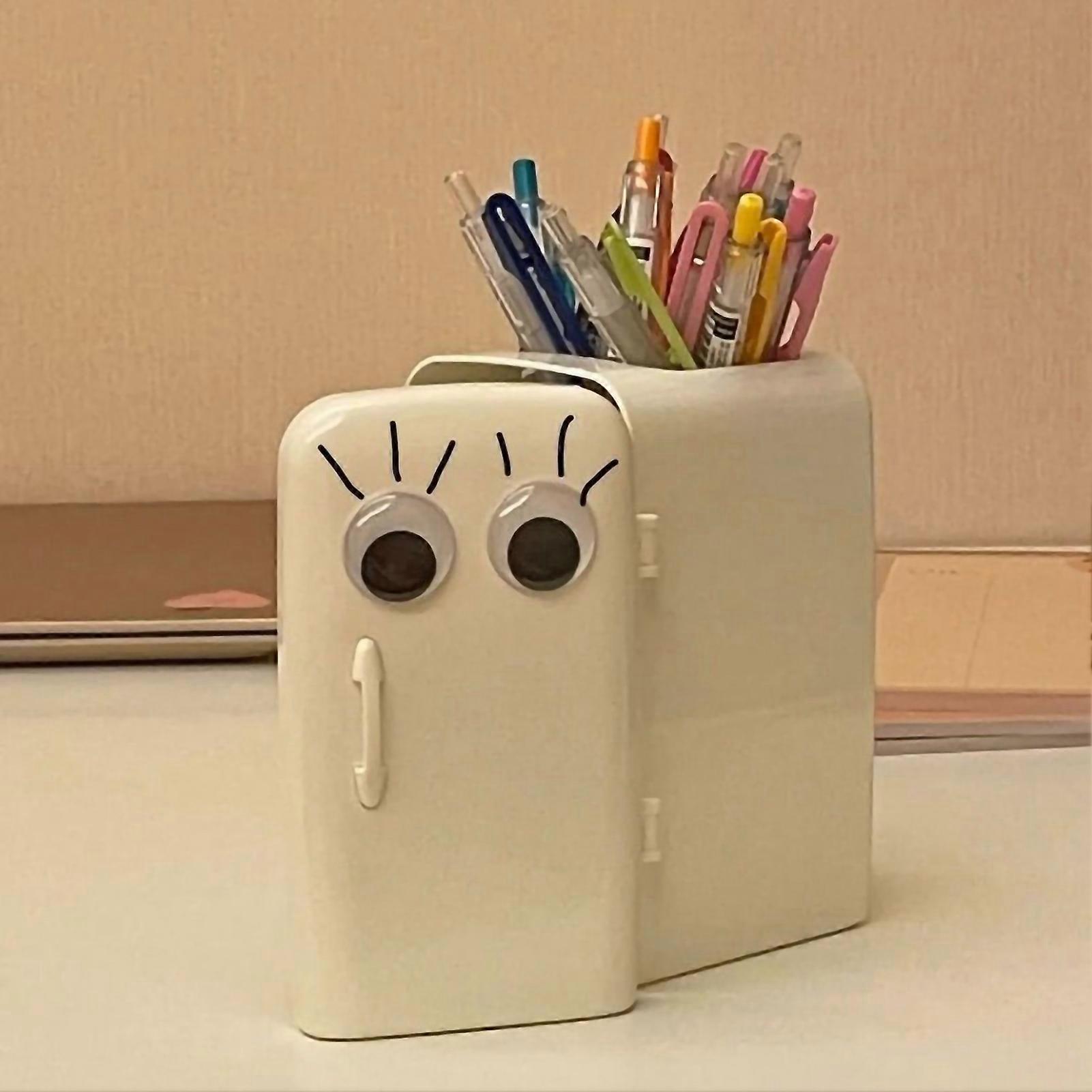 Table Top Storage Container Large Capacity Refrigerator Shape Dressing Case for Students