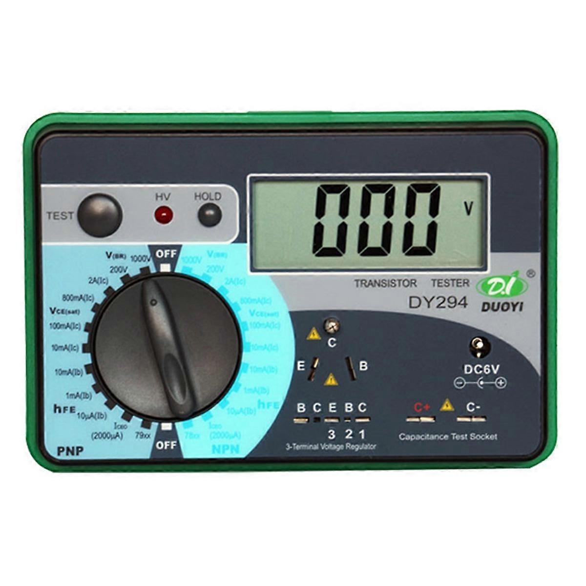 DY-294 Digital Transistor Tester High Precision Electronic Component Testing Transistor DC Paramet