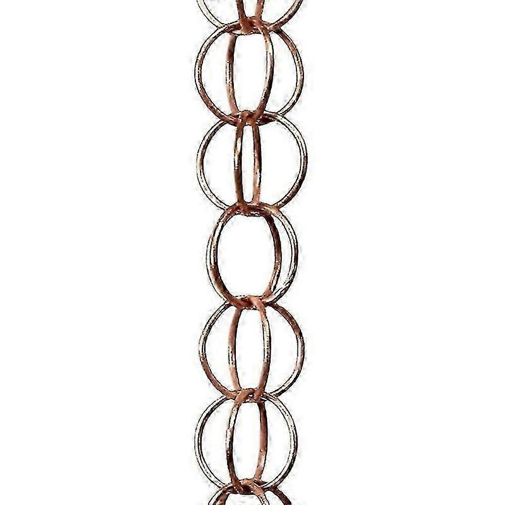 Steel Leaf Rain Chain with Adapter for Gutter Downspout, Garden Water Feature