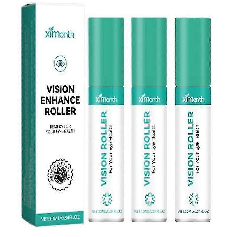 3 יחידות רולר לשיפור ראיית העיניים של בני נוער למבוגרים מפחית עייפות רולר לטיפול בעיניים להקלה על עיניים יבשות עייפות