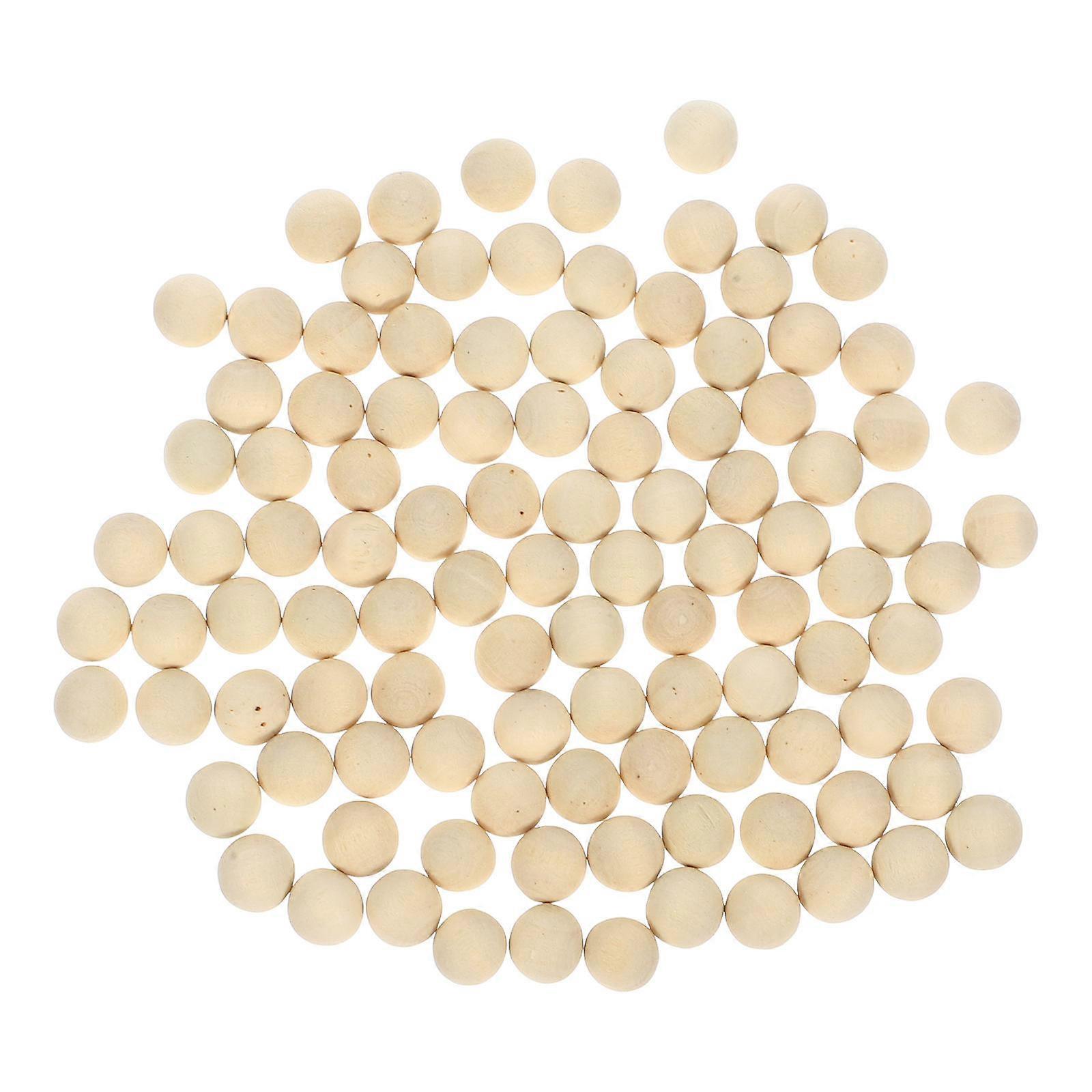 Wooden Balls for Craft Round Wood Ball for Decoration 100Pcs Pack