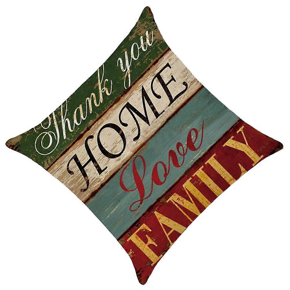 Linen Decorative Throw Pillow Case Multi Color For Furniture Owners Indoor Use 17.7X17.7 Inch 1Set