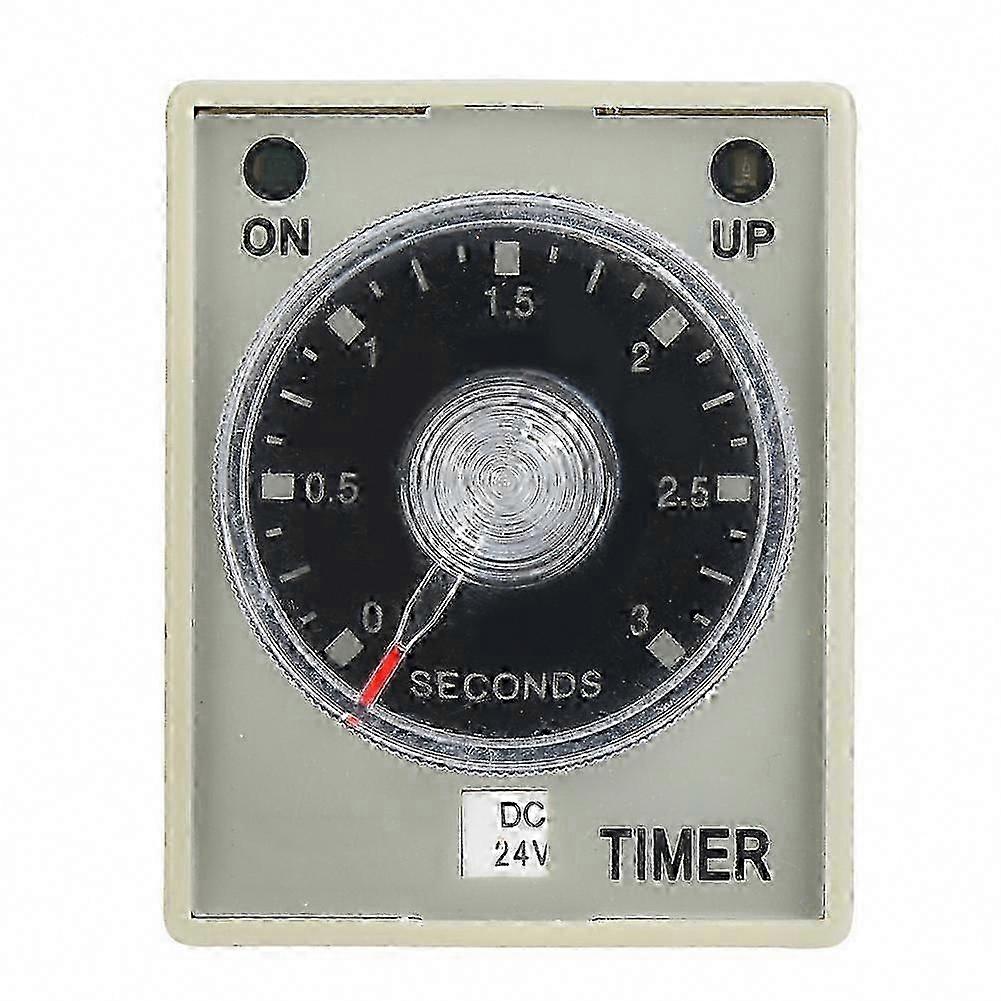 AH3-3 Adjustable Timer Relay 8-Pin DC24V Delay Module, 3 Seconds