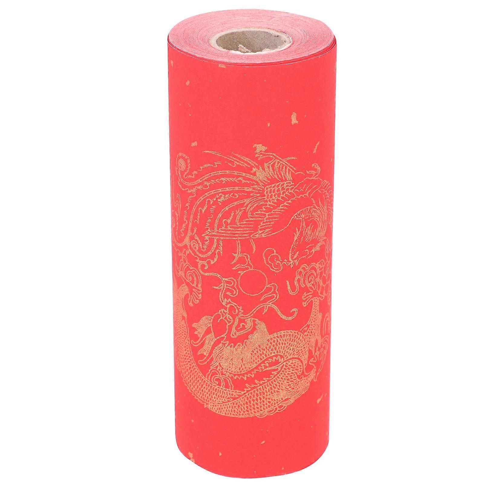 Spring Festival Paper Red Xuan Paper for Calligraphy Use 1 Roll