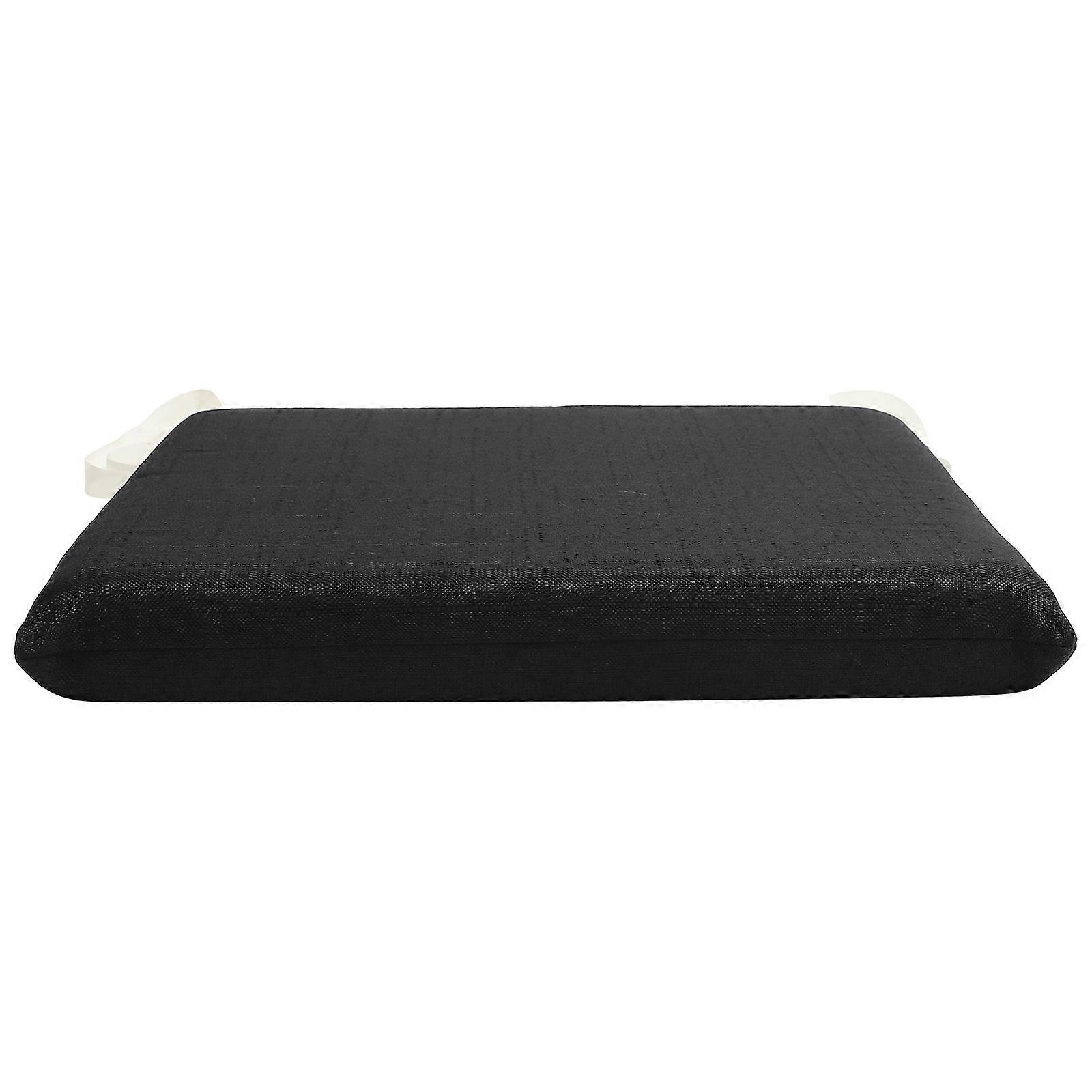 Portable Memory Foams Stool Cushion for Home Use Black Slow Rebounding 12.5 x 12.5 inches