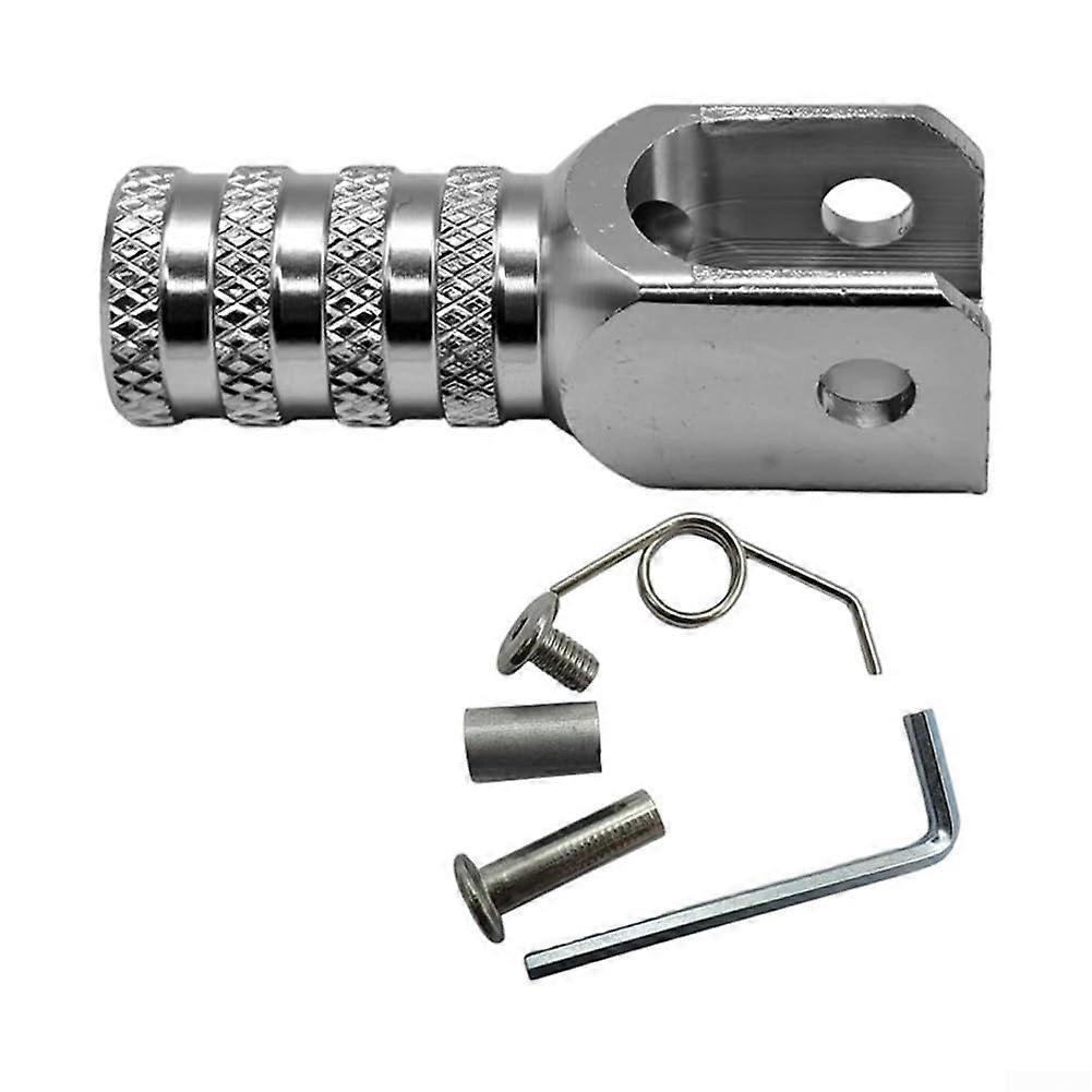 Lightweight Aluminum Motorcycle Gear Shift Lever Tip Compatible With Wide Range Of Models Silver Finish Enhanced Grip