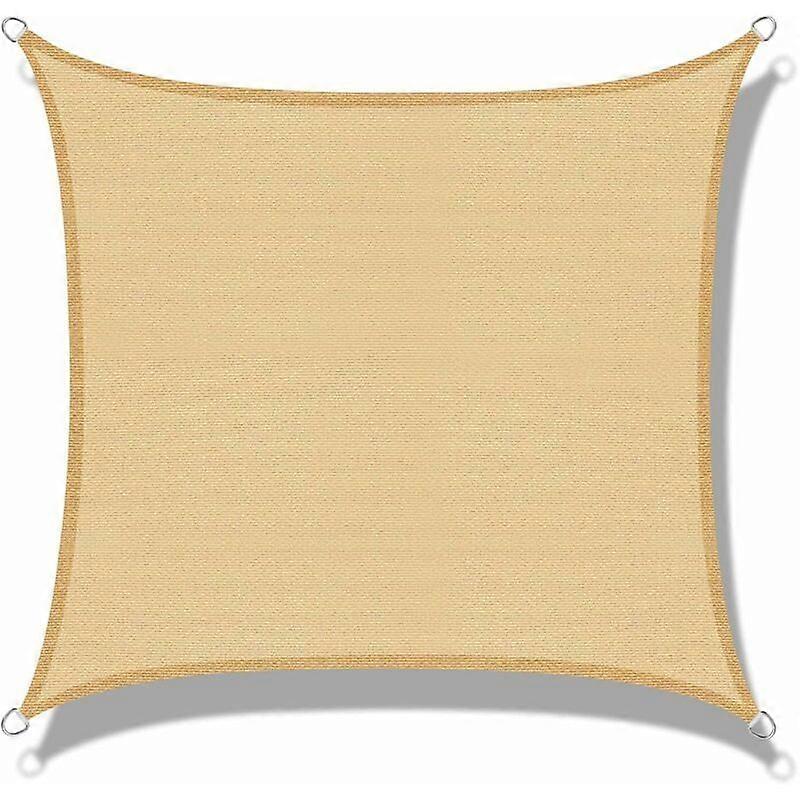 Shade Sail (HDPE) Rectangular 2.5 x 3.5m Sand UV Protection for Patio Camping