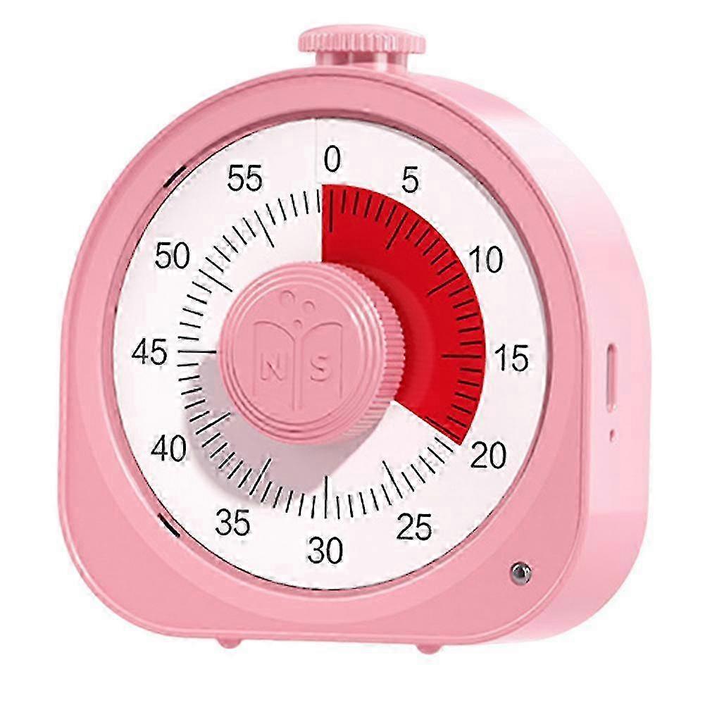 Multi-Color Rechargeable Visual Timer with Baking Alarm Clock for Children's Study Time Management