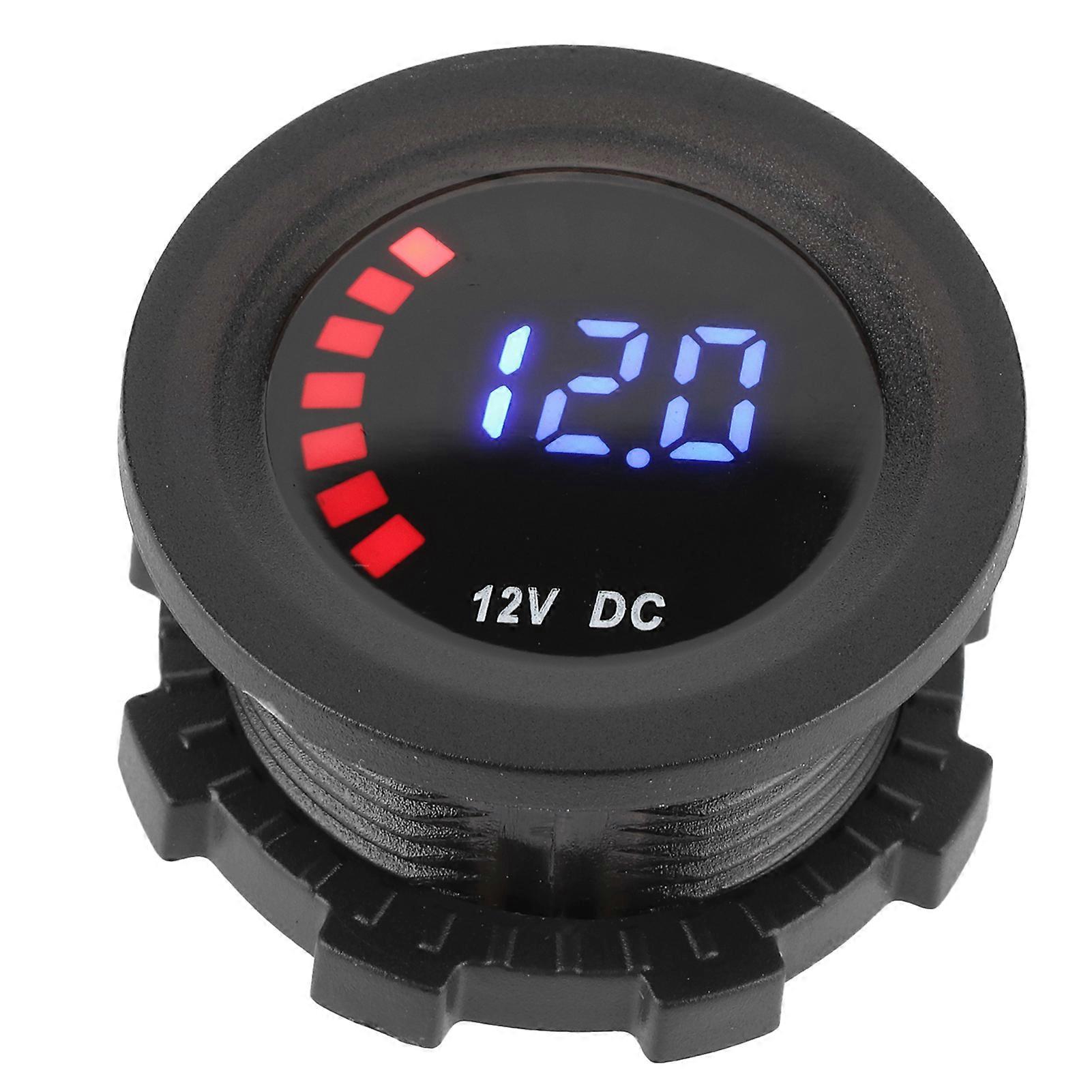 Voltage Meter Colored Screen Vehicle Modification Replacement LED Display DC 12VNo Panel