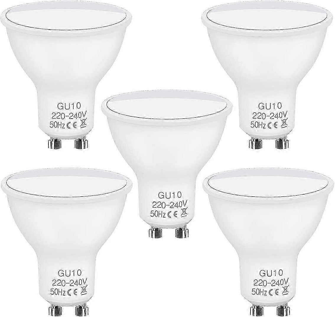 Ampoule LED GU10, 5 ampoules à incandescence équivalentes à GU10 LED 5W - Blanc froid 6500K non dimmable