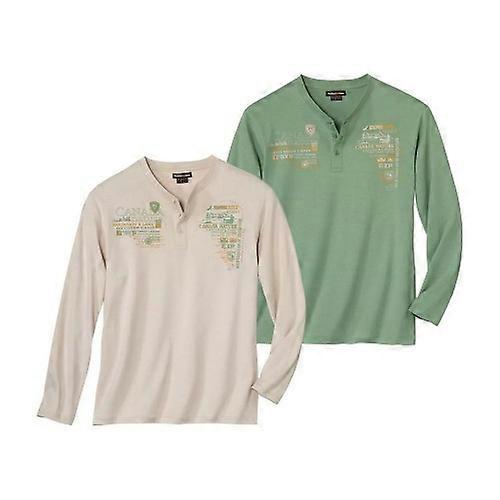 Atlas For Men Mens Adventurer Long-Sleeved Top (Pack of 2)