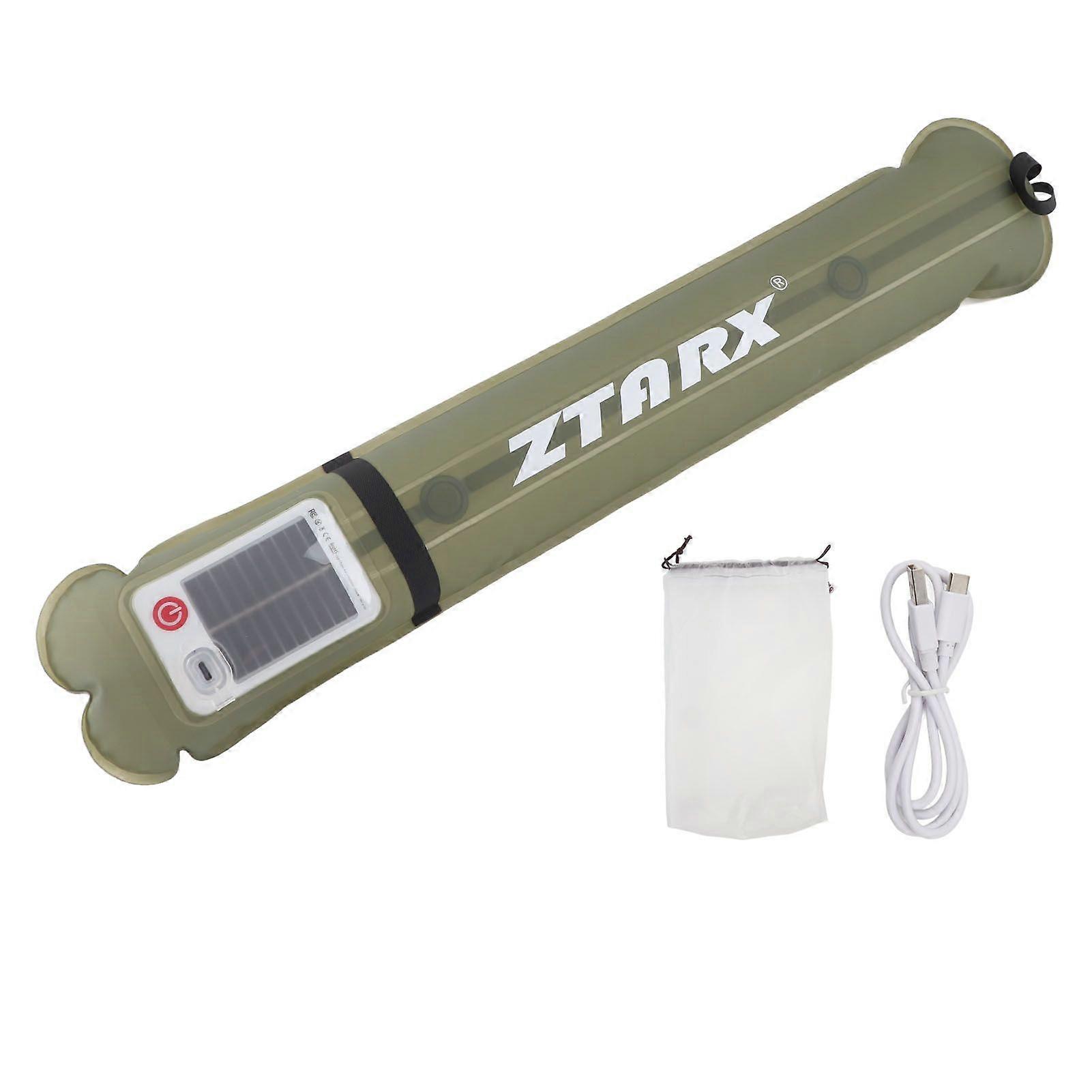 Inflatable Camping Light Tube Solar Power USB Powered Strong Magnetic Gravity Foldable Inflatable Light for Outdoor