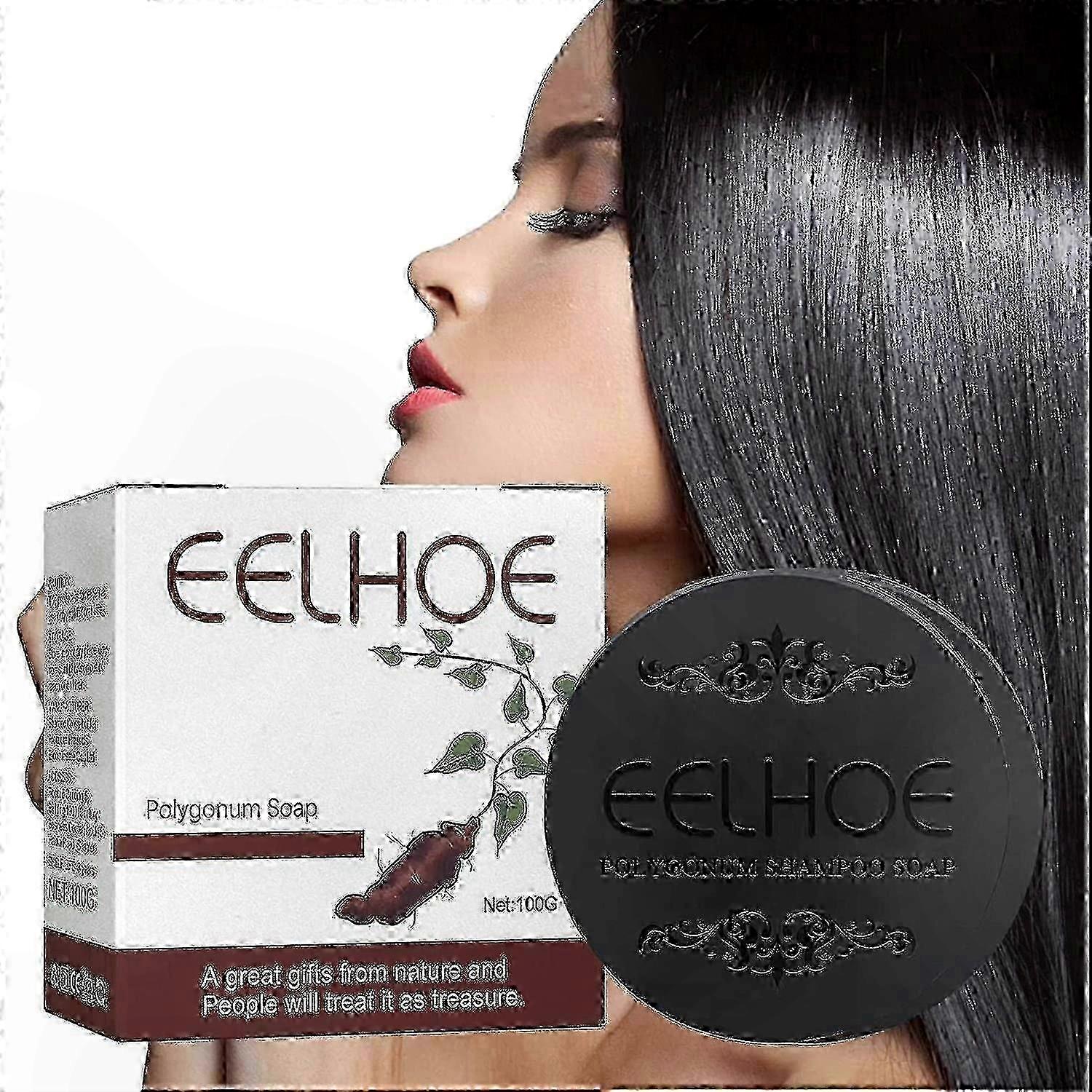 Natural Shampoo Bar with Polygonum for Hair Growth and Deep Cleansing