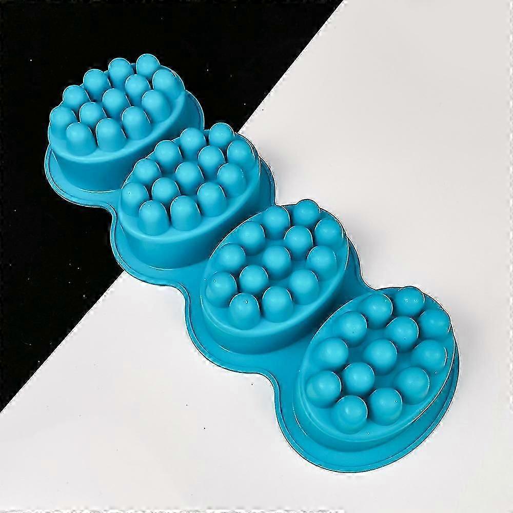 Massage Bar Soap Molds 4 Cavities Silicone Soap Molds Chocolate Making, Candle Making, Polymer Clay