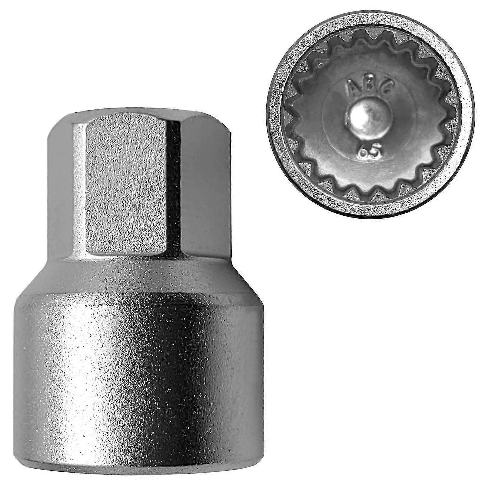 Wheel Locking Nut Key Replacement for Porsche, 65 Thin-walled Wheel Lock Nut Socket Adapter, Wheel Anti-Theft Lug Nut Removal Tool