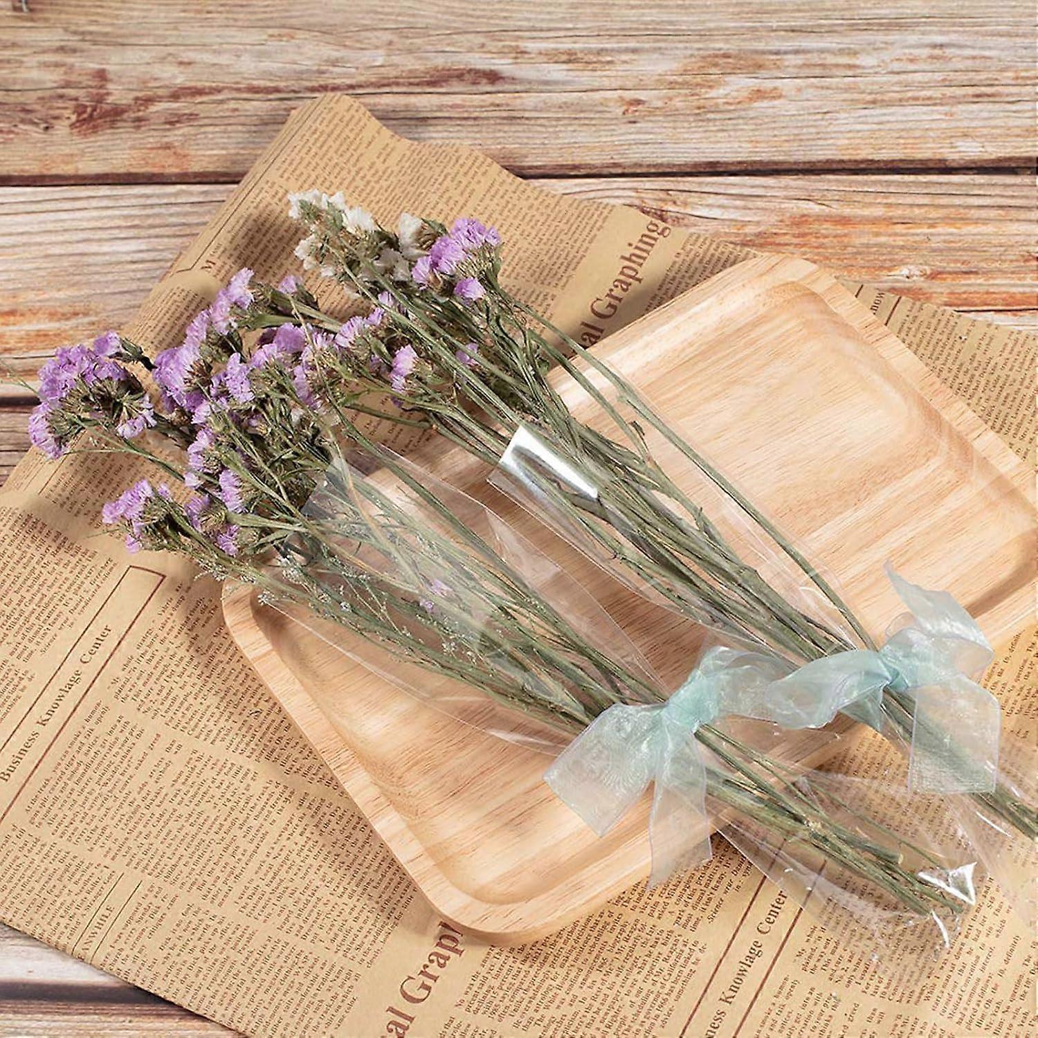 Clear PE Plastic Sleeves 100 Pcs, 4.72 Mil, Flat Open Poster Bags, Waterproof For Narrow Items, 3.93x23.62in (10x60cm)