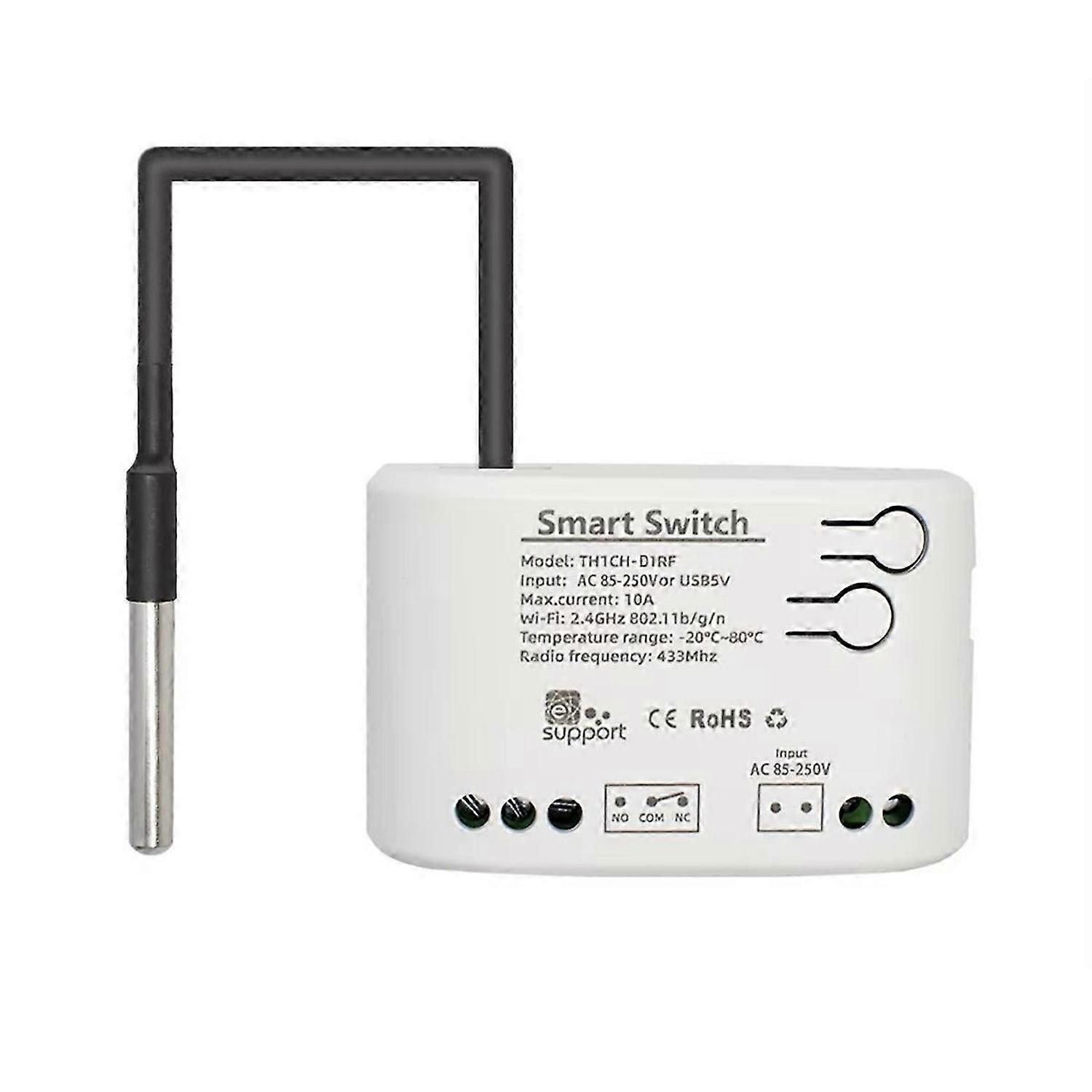 Smart WiFi Temperature Switch Passive Dry Contact Relay A