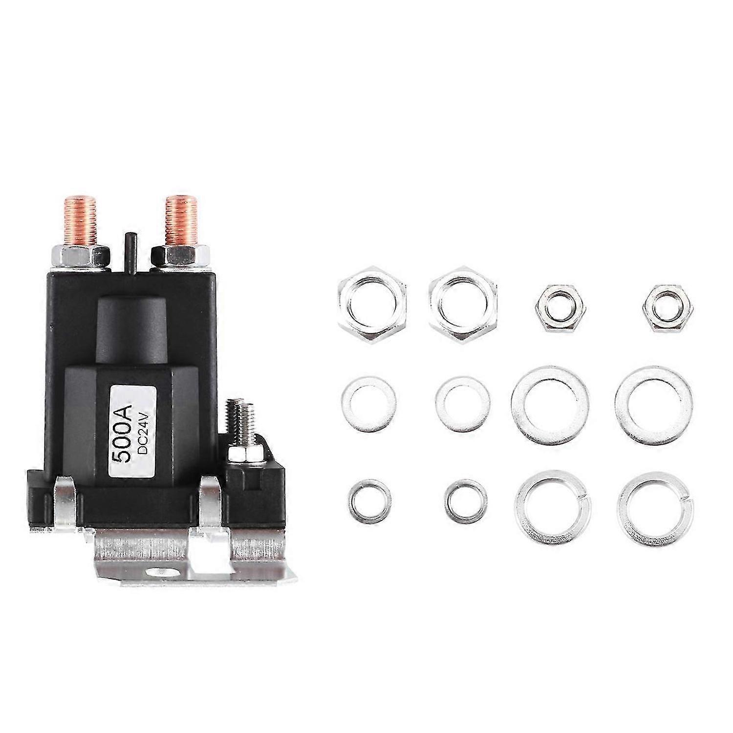 High Current Relay 500A 24V Dual Battery Start Relay Big Current Car Power Switch,Starting Relay,Aut