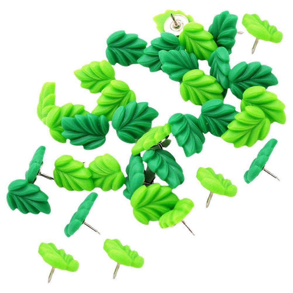 Thumb Tacks Leaf Pushpins for Decoration Use 150Pcs Green Portable Tacks