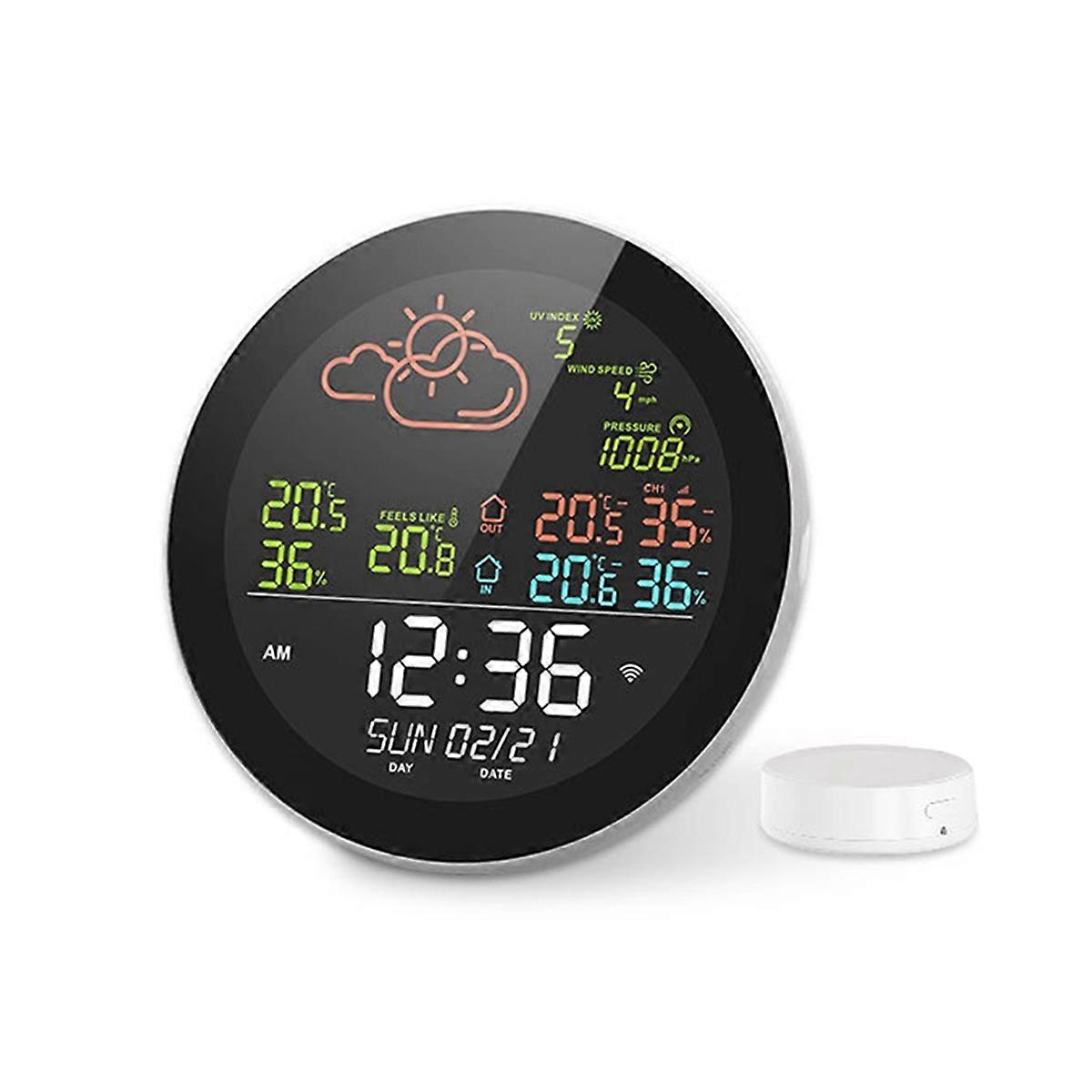 Tuya WIFI Weather Station Table Clock Temperature Tester A
