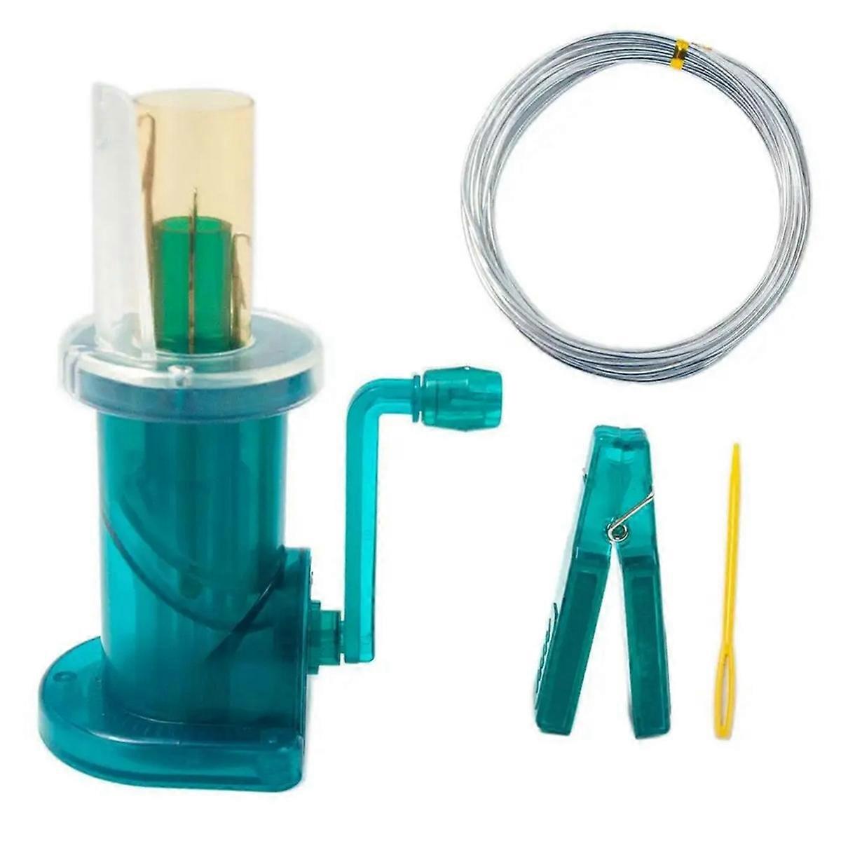 DIY Hand Mini Knitting Machine Spool Knitter Wool Winder Tools,B