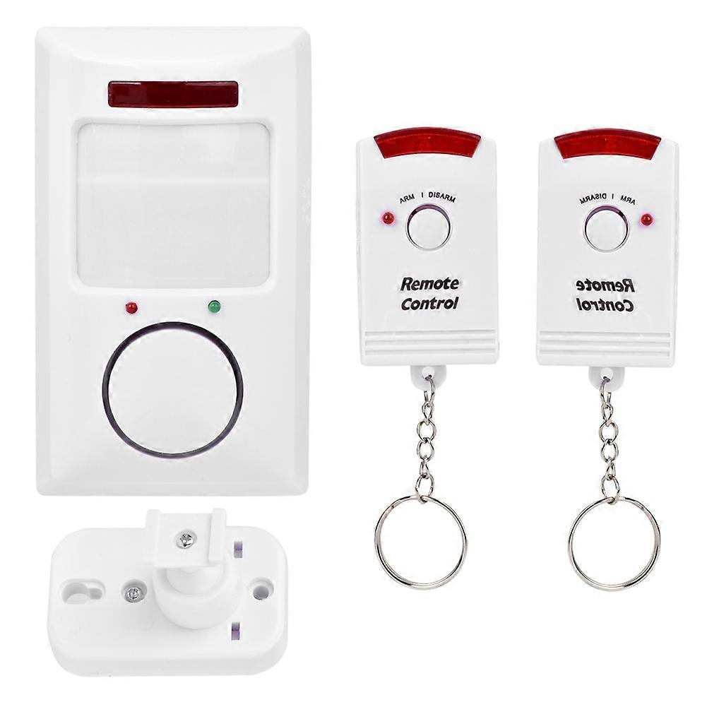 105dB Wireless Alarm System, Infrared Motion Detector, Wall Alert, Home Security