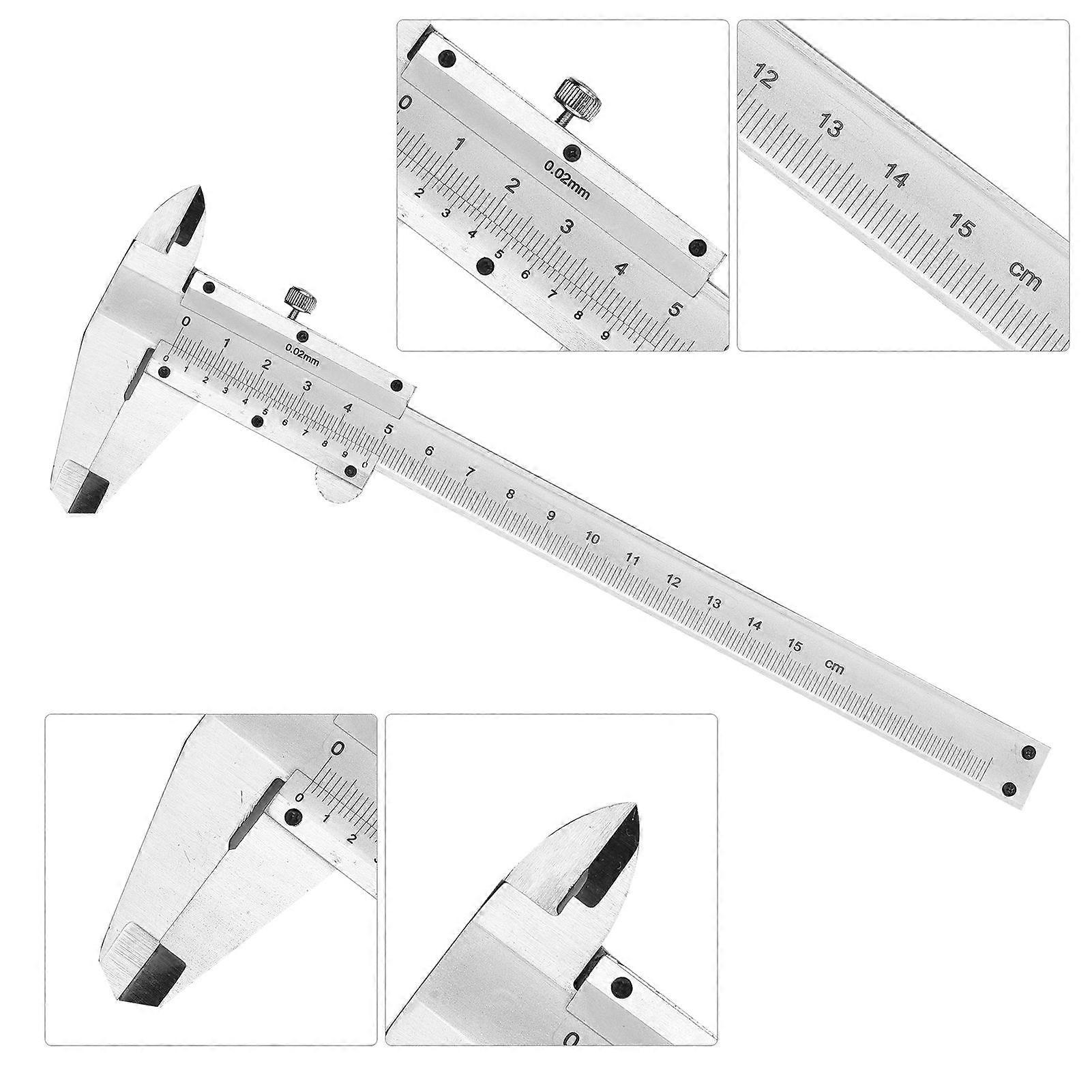 Professional Stainless Steel Vernier Caliper 0-150mm Sliding Gauge Measurement Tool Inside Outside Depth Step Micrometer Measuring