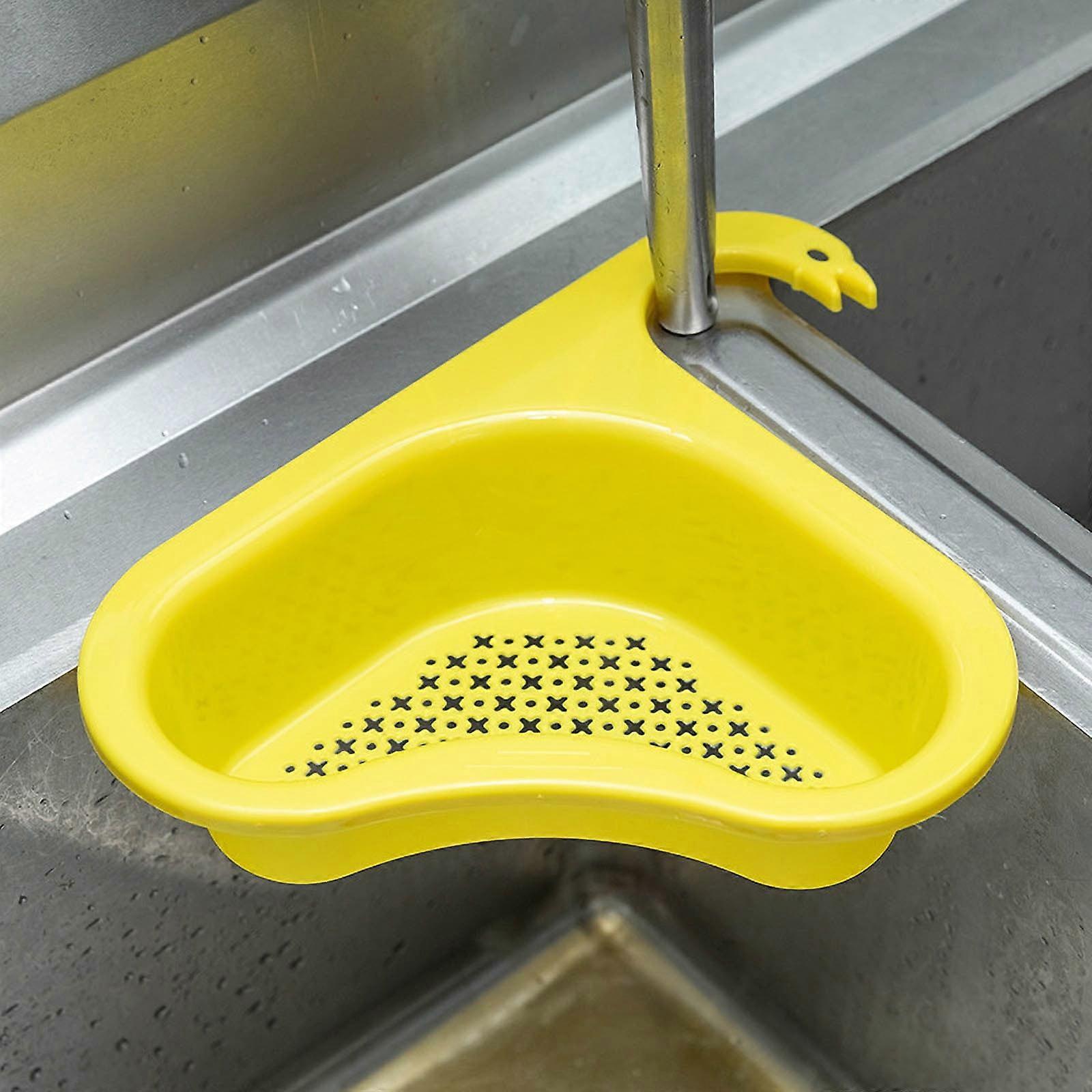 Swan Drain Basket for Kitchen Sink, Multi-functional Hanging Filtering Draining Rack, Faucet Hanging Filter Basket, Compatible with Standard Faucets