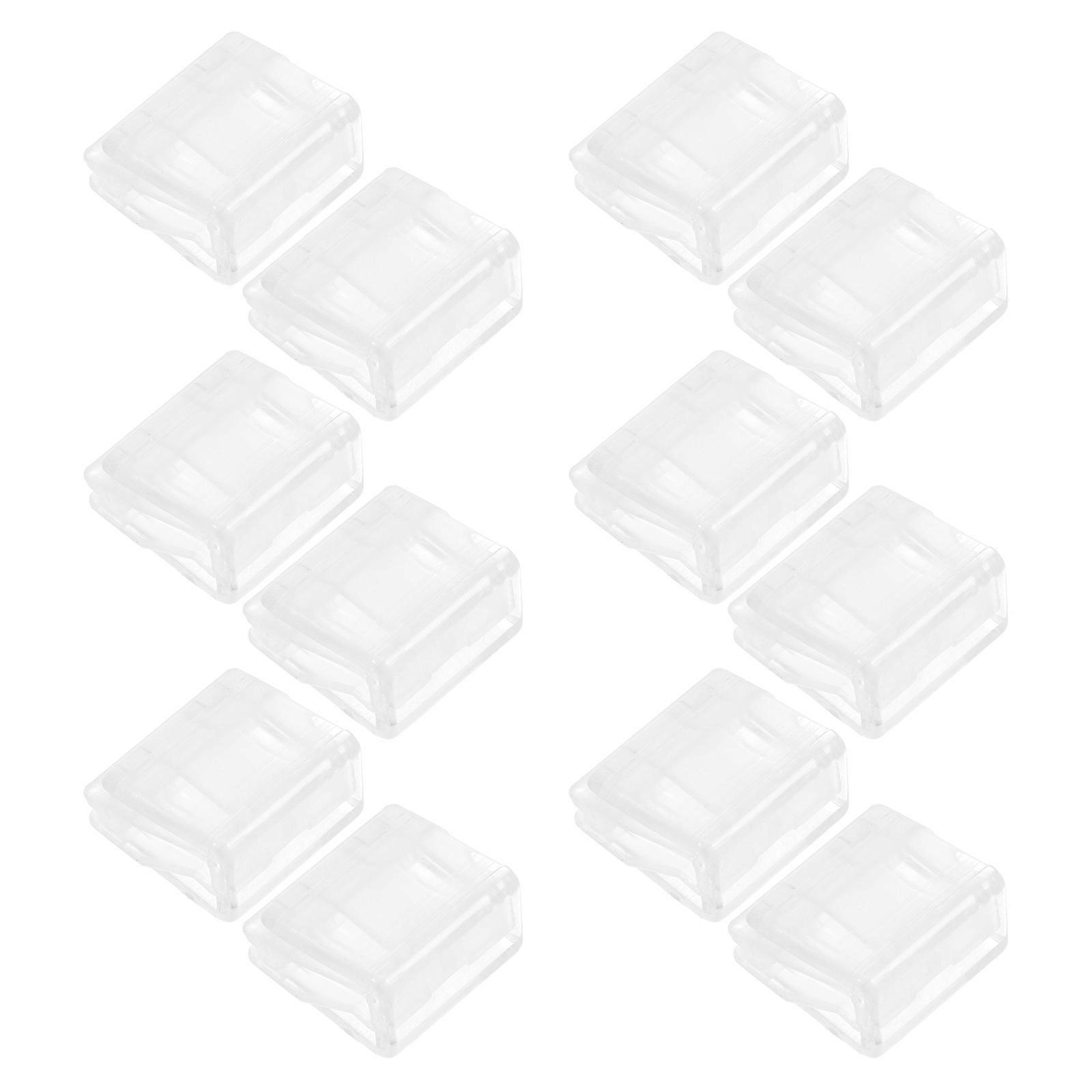 Transparent Plastic Paper Clips for Office Use 100Pcs