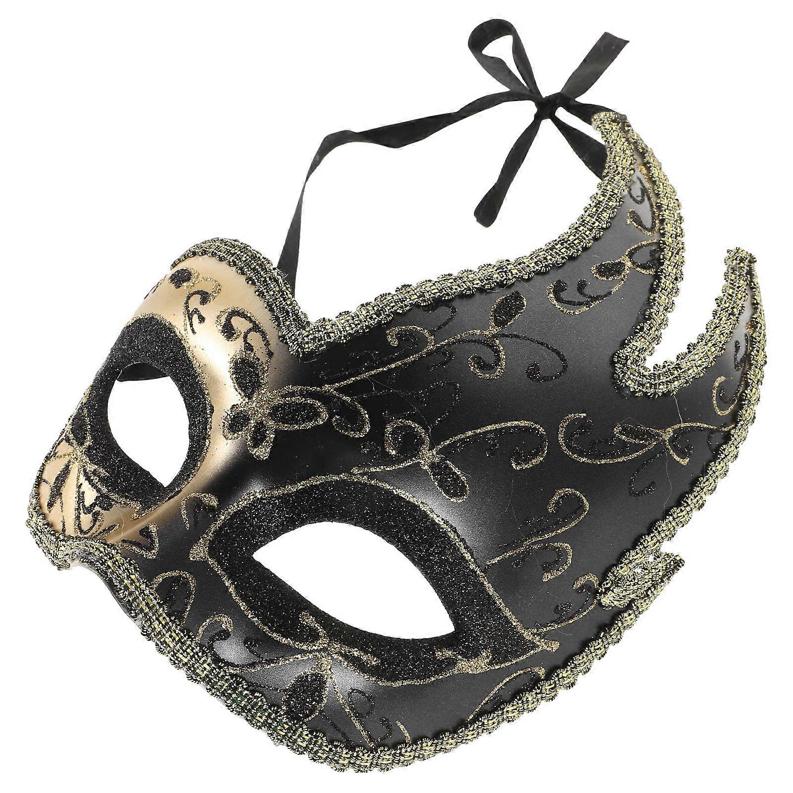 Masquerade Mask Prop Venetian Mask for Party Use 3Pcs Pack