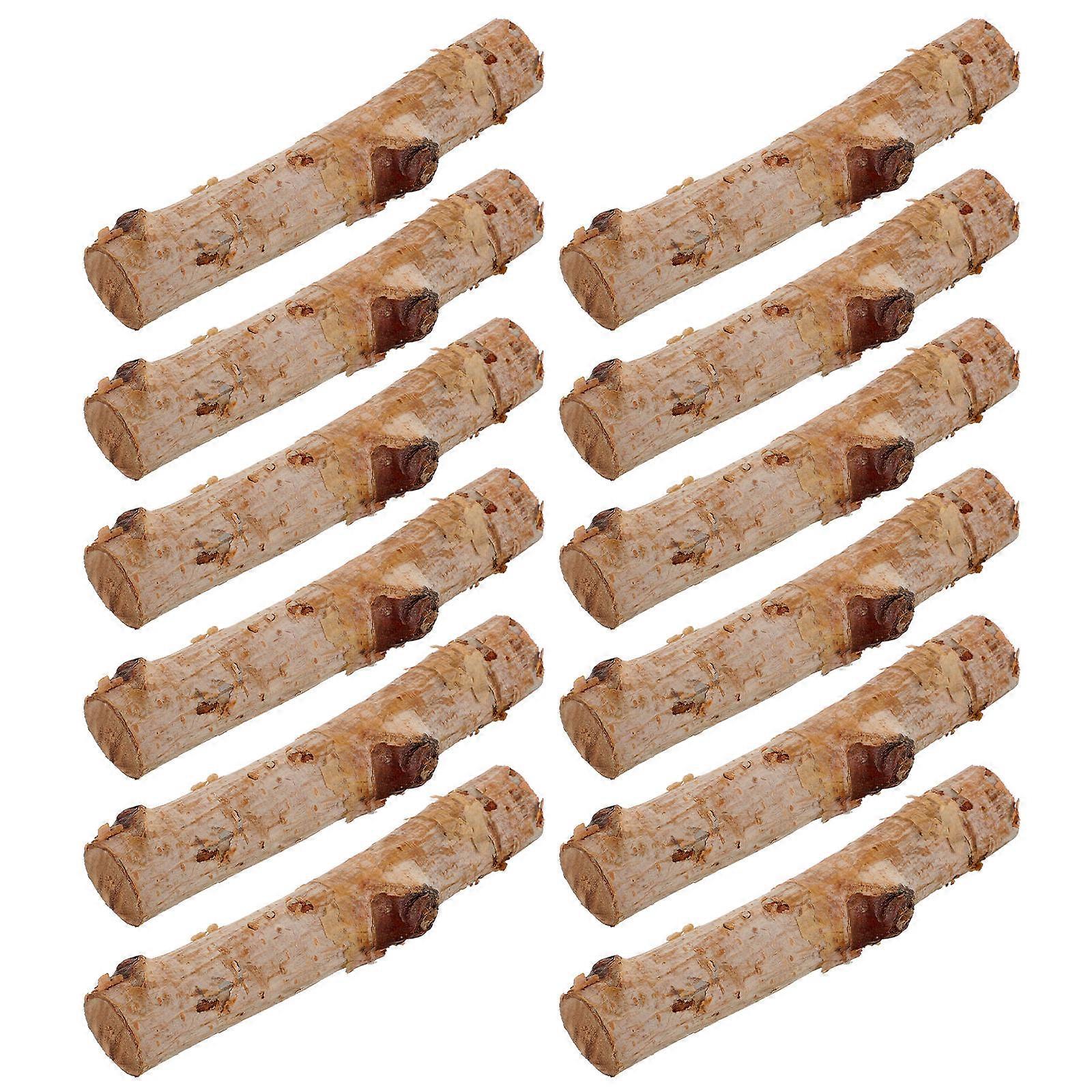 Wood Log Sticks for DIY Crafts Craft Wood Sticks 120Pcs Natural Light Brown