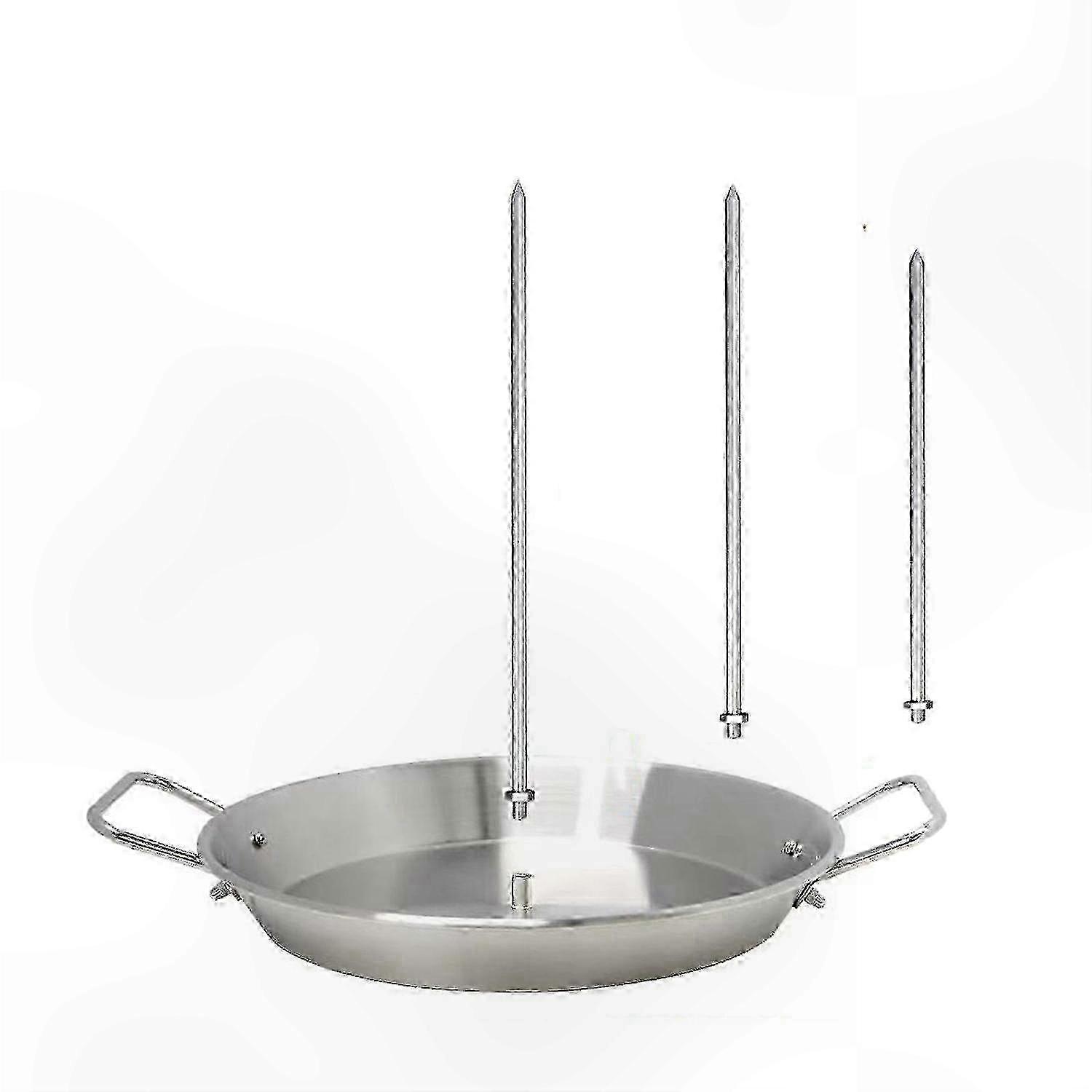 Vertical Grilling Rack with 3 Levels and Removable Skewers for Even Cooking