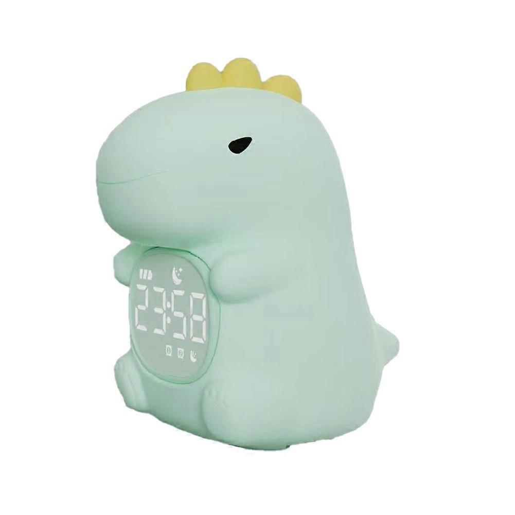 Cartoon Animal LED Alarm Clock Light Smart Alarm Clock Touch Control Sleep Soothing Light Sleep Training Clock Dinosaur