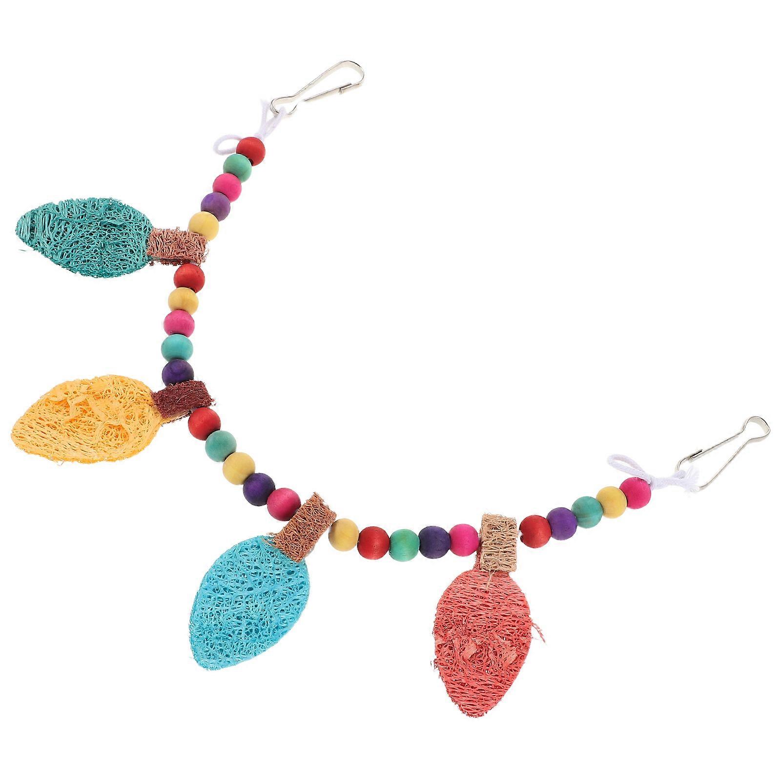 5Pcs Parrot Bite Toy For Indoor Play Behavior Training For Bird Owners Chew Toy Pendant