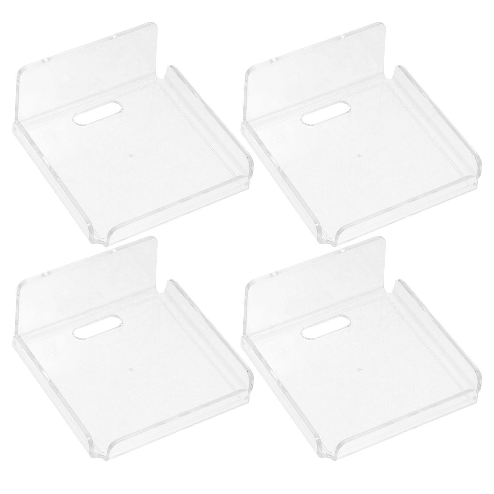 Camera Mount Wall Shelf Holder For Security Camera Transparent Design 2 Sets
