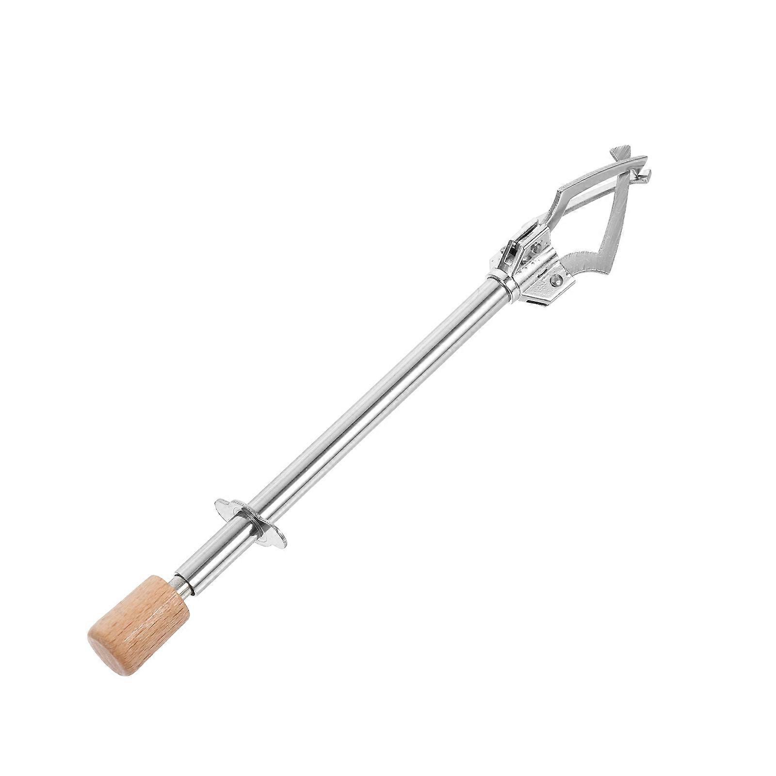 Silver Stainless Steel Triangle Shape Ice Tongs for Multifunctional Food Use 3Pcs