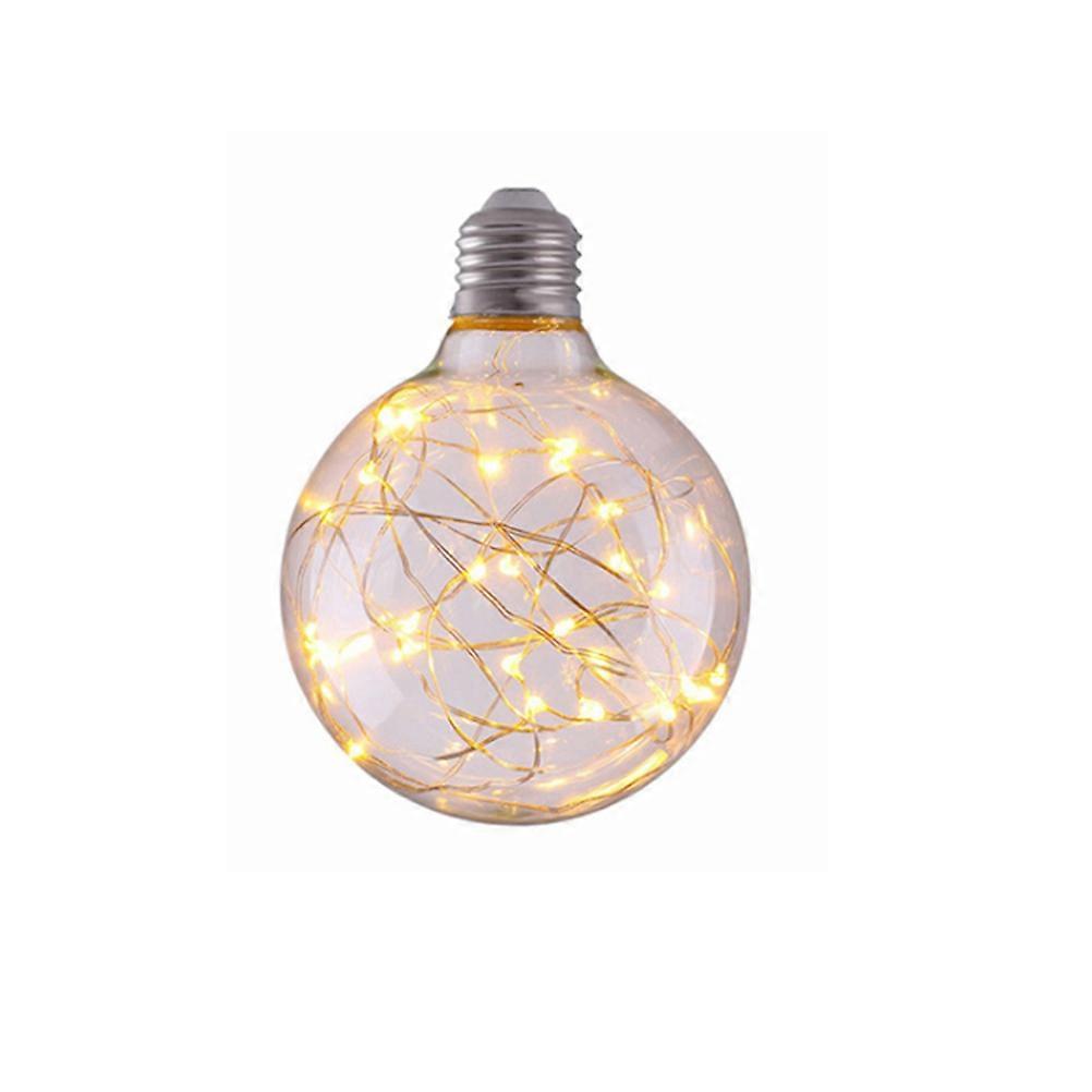 LED Bulb Lamp Colorful Globe Light for Decoration 2Pcs Yellow Restaurant