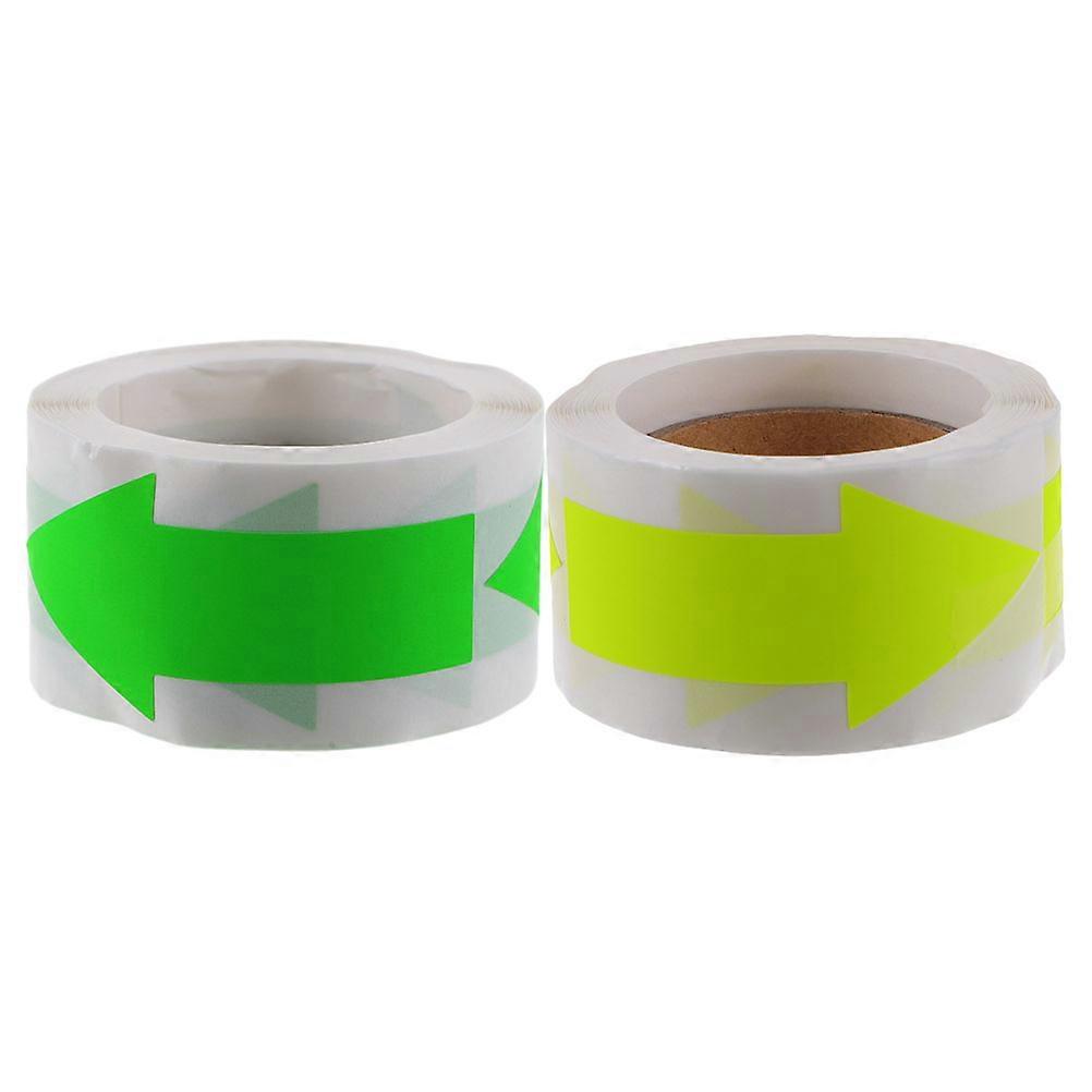 Arrow Stickers Label Stickers for Packaging Sealing 6 Rolls Assorted Color