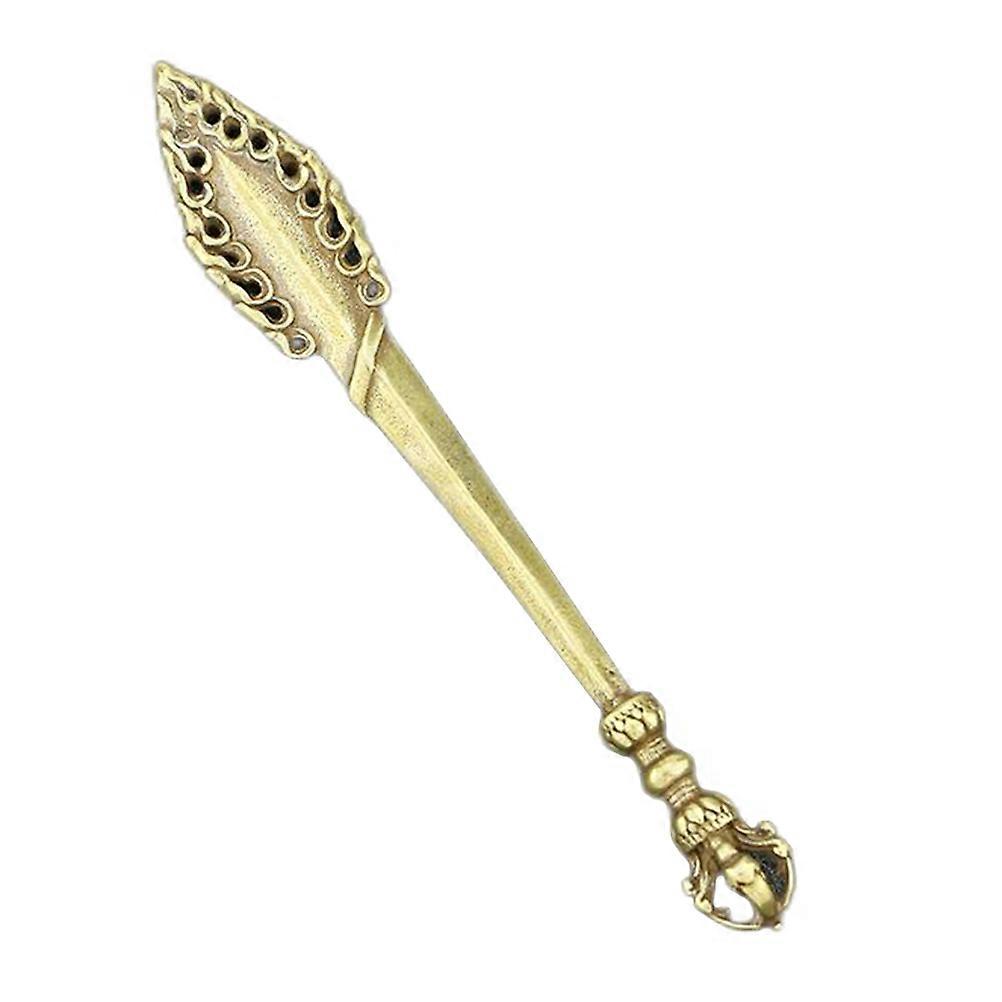 Gold Copper Pestle Sword Shape Pendant for Decorative Keychain