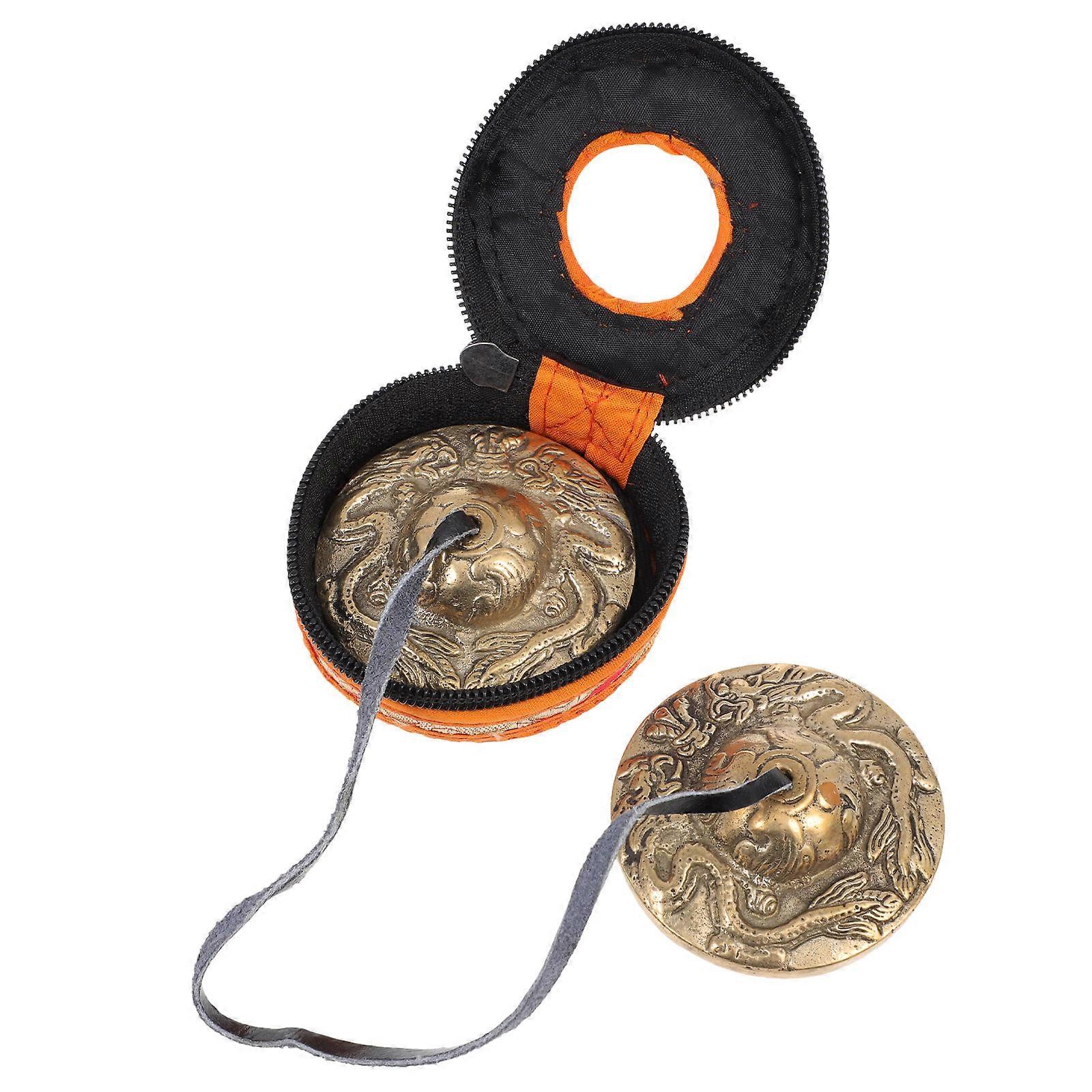 Cymbals Bell for Performance Use with 2Pcs Yoga Meditation Bells