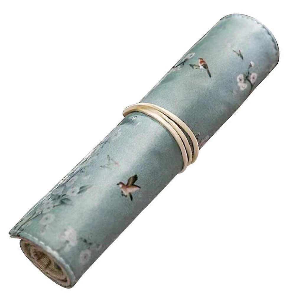 Pen Bag Cloth for Pencil Storage Roll Pen Bag Blue