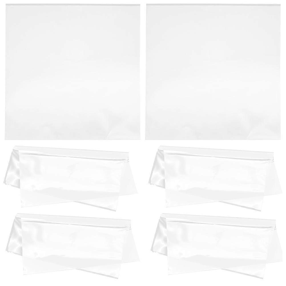 Self Adhesive Vinyl Record Protector 125 Pcs Outer Sleeves Ideal For Home Storage In Transparent Design Antistatic And Stain Resistance