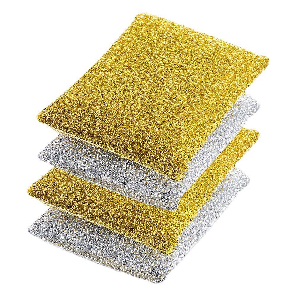 16 Pcs Glitter Kitchen Sponge Scrubbers For Effective Dishwashing And Removing Stains With Durable Polyester Thread Material