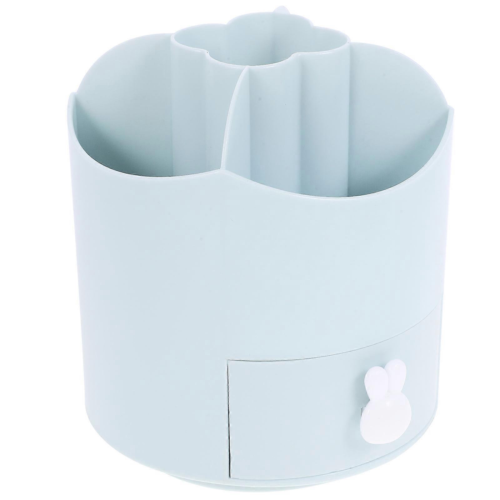 Compartment Desktop Stationary Organizer Rotating Brush Holder Easy Access To Makeup Brushes And Pens 14.70X12.50X12.50CM 1Pcs