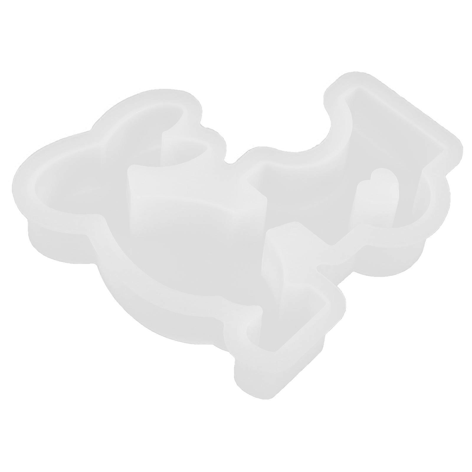 Flexible Silicone Mold Rabbit Shape for DIY Epoxy Mold 3Pcs