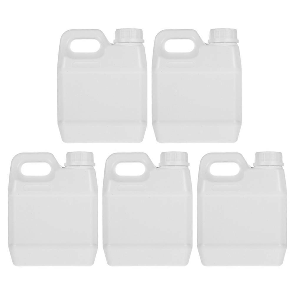 Plastic Gallon Container for Storage 15Pcs White Bottles with Lids for Oil