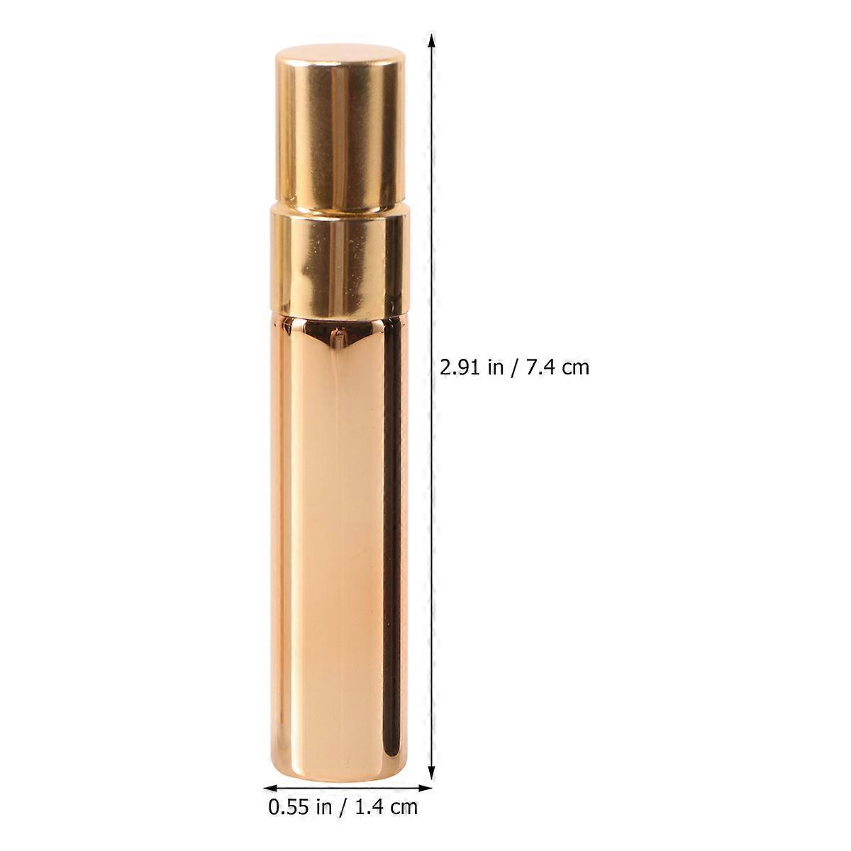 Perfume Atomizer Spray Bottle 6Pcs Assorted Color Small Half Cover For Traveling Gym And Car Use