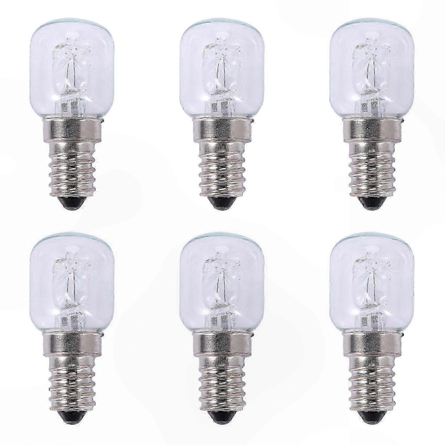 E14 Halogen Oven Bulb, 25W High-Temperature Quartz Bulb, 500°C Heat Resistance, 250V Replacement Bubble Bulb for Appliances